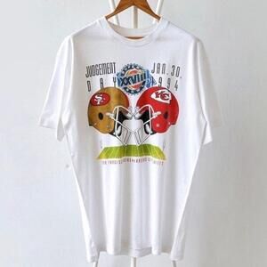 1994 90S San Francisco 49Ers Vs Kansas City Chiefs Nfl Shirt Retro Tee